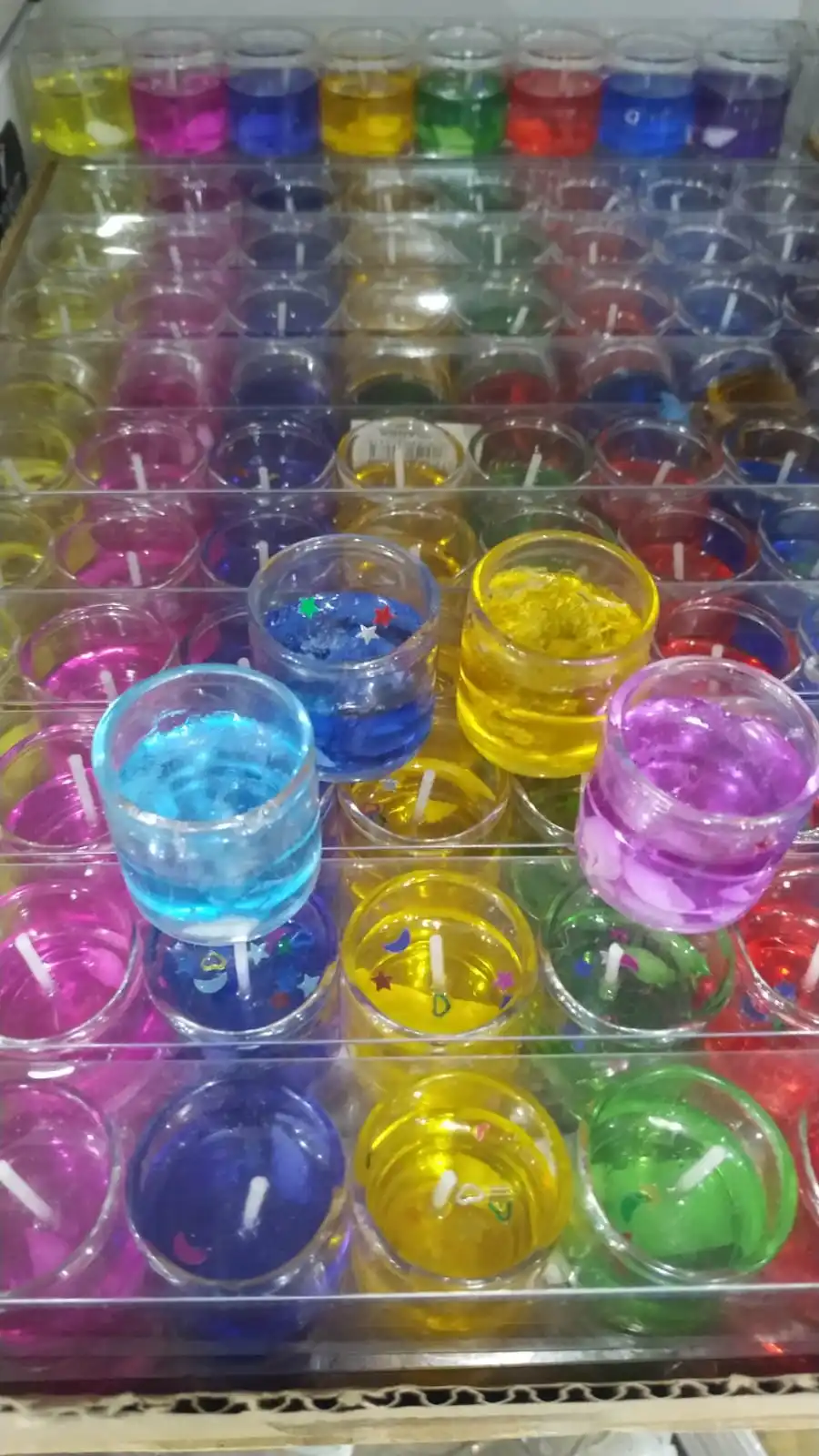 

Colored Candle, 8 Pieces