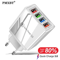 4 port usb charger qc 3 0 quick charge adapter for iphone 13 pro max samsung s20 xiaomi mobile phone charger usb fast charging