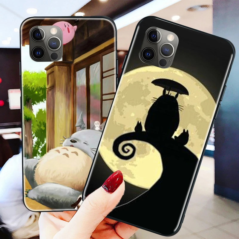 

Anime My Neighbor Totoro Lens Silicone Phone Case For iPhone 6 6S 7 8 Plus X XS XS Max XR 11 11 Pro 12 cute soft back cover