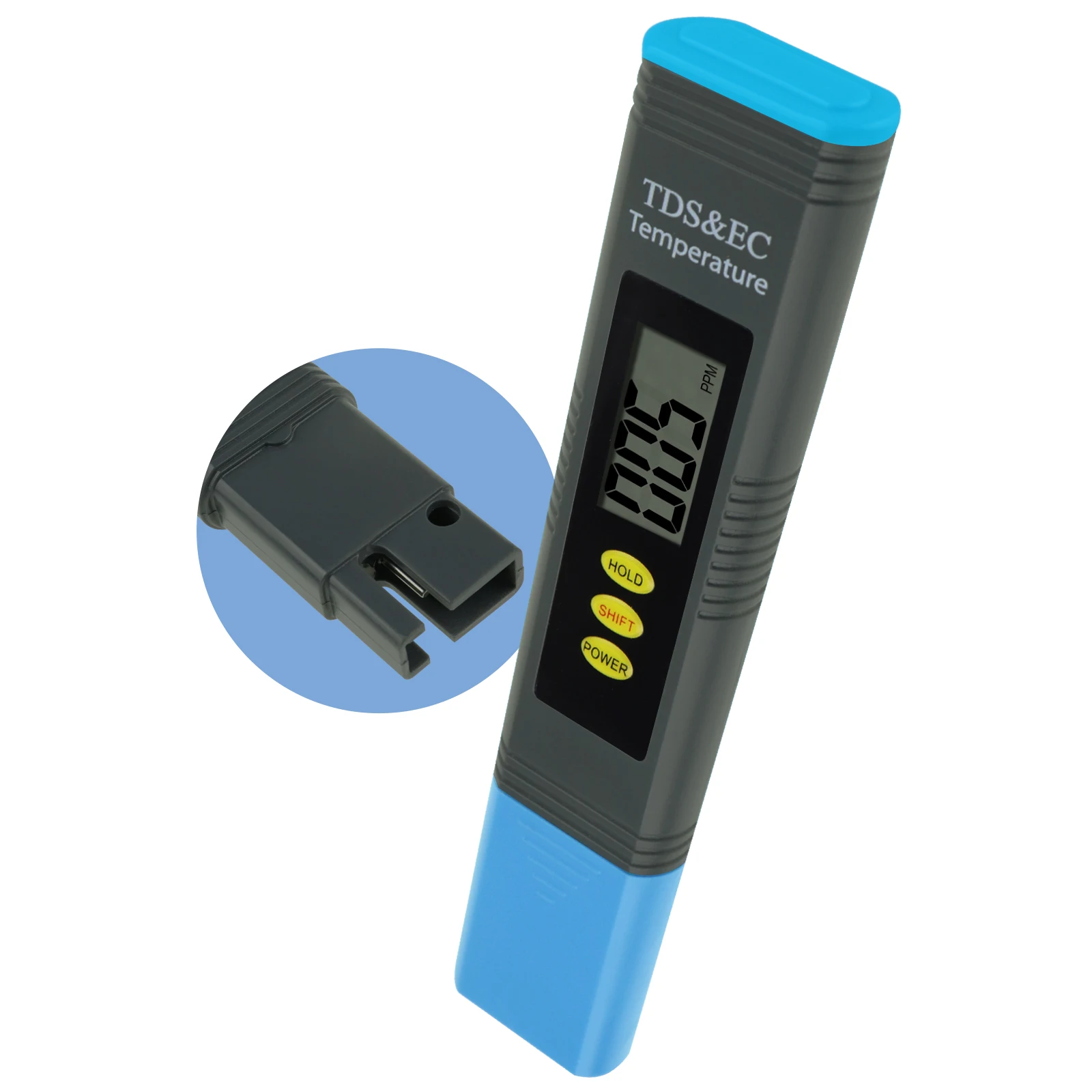 

2-in-1 TDS / EC Meter Temperature Measurement with ATC Water Quality Tester for Water Analysis Hydroponics Aquaculture