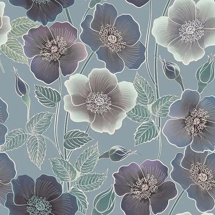 Занавеска Весна Цветущий сад Маки Цветы Листья классические декоративные