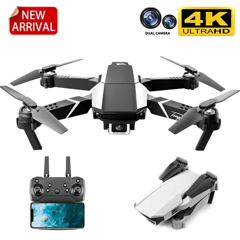 

New Drone 4k HD Dual Camera Visual Positioning 1080P WiFi Fpv Drone Height Preservation Rc Quadcopter S62 Pro Drones Toys