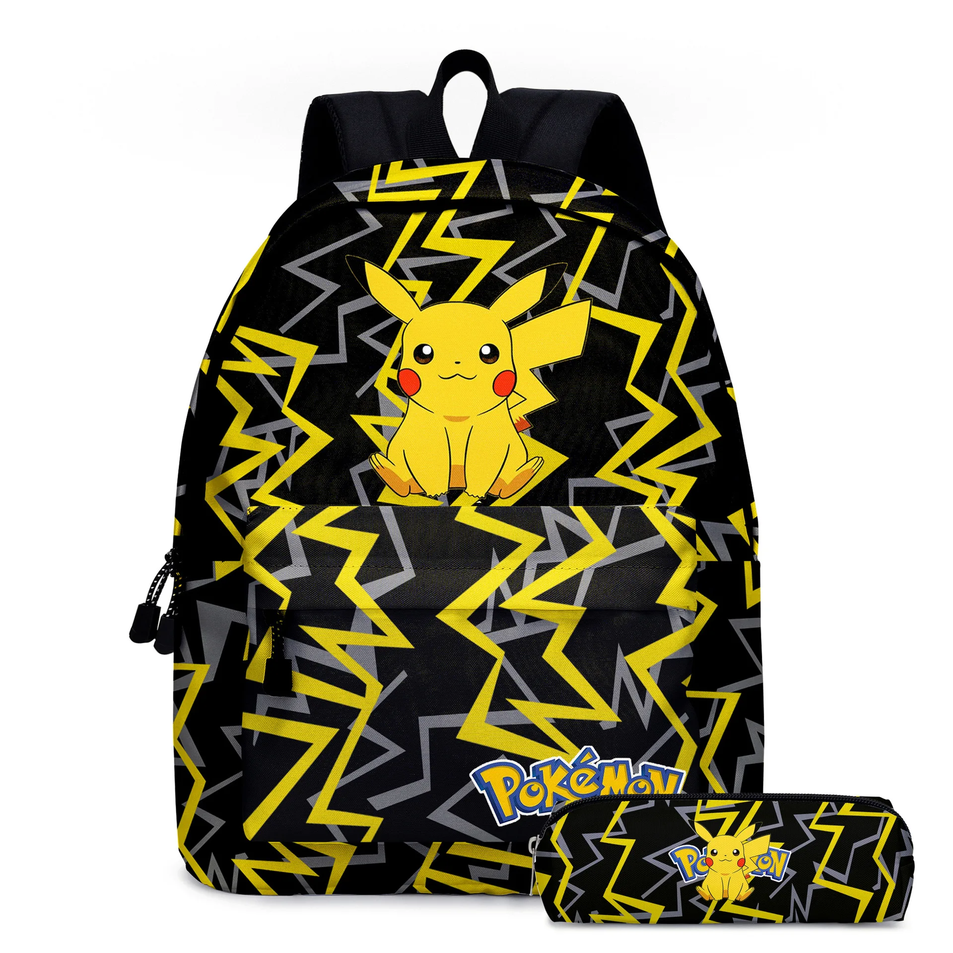 

Pokemon Backpack Pikachu Anime Study Stationary Cartoon Pencil Case Drawstring Pocket Student Schoolbag Anime Backpack Gift Y515