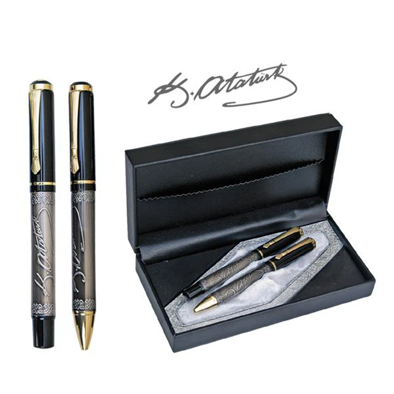 

Luxury Pen Set personalized printed product print logo gift business company Atatürk Signature