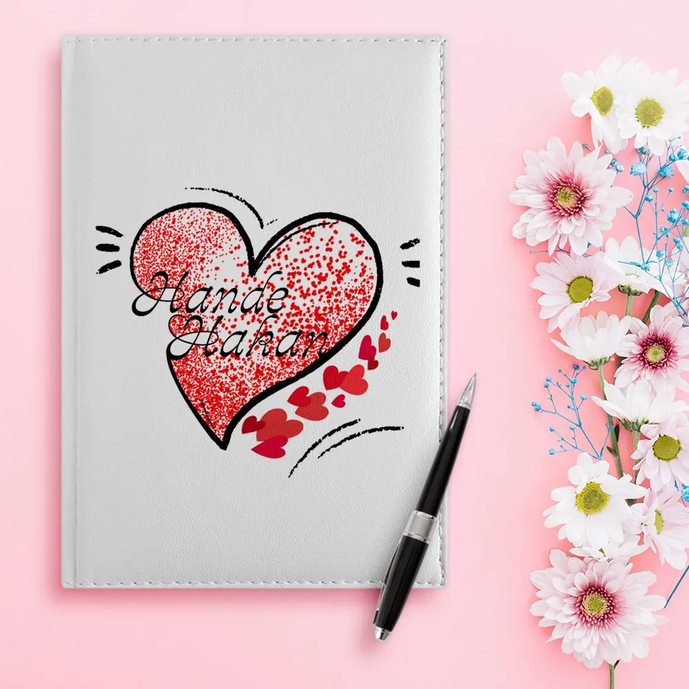 

Personalized Valentine's Day Design 2020 White Leather Organizer-6