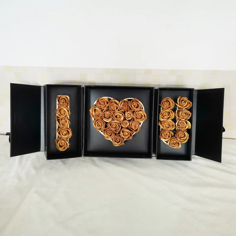 Креативные ароматизированные искусственные цветы мыла Подарочная коробка I LOVE YOU