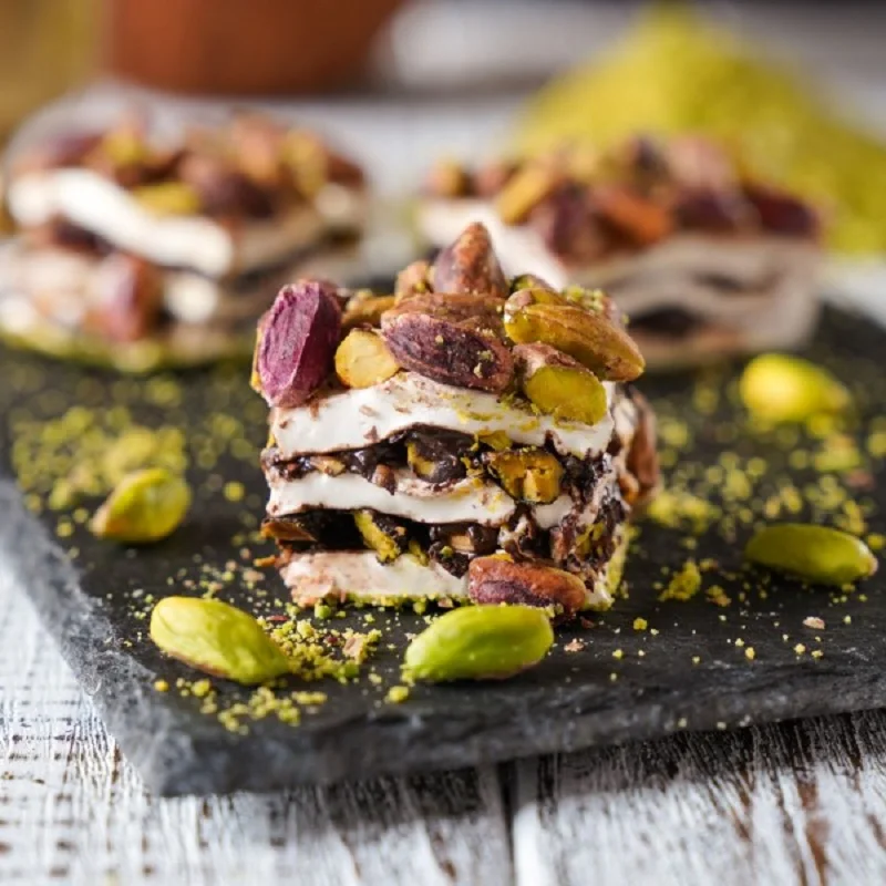 

Amazing Turkish Double Pistachio Luxury %100 Hand Made Turkish Delight Candy Delicious Gourmet Sweet