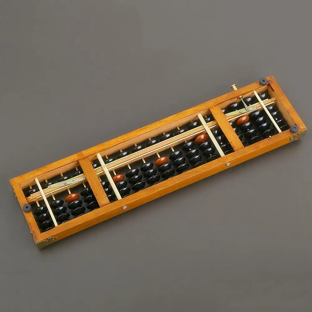 17 файлов 5 бусин деревянный один сброс кнопки профессиональный Abacus-1