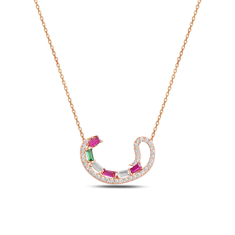 

925 sterling silver vav necklace