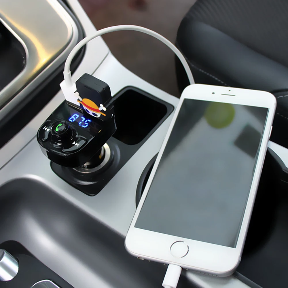 Автомобильный fm-передатчик ONKAR беспроводной прикуриватель Bluetooth HandsFree mp3-плеер