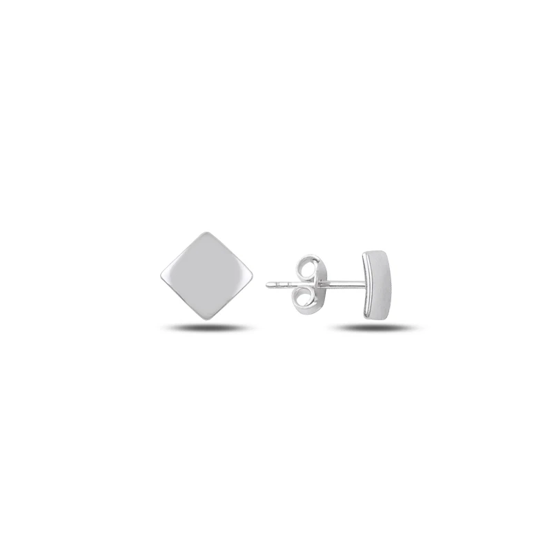

Silver 925 Sterling Sterling Rhombus Earrings
