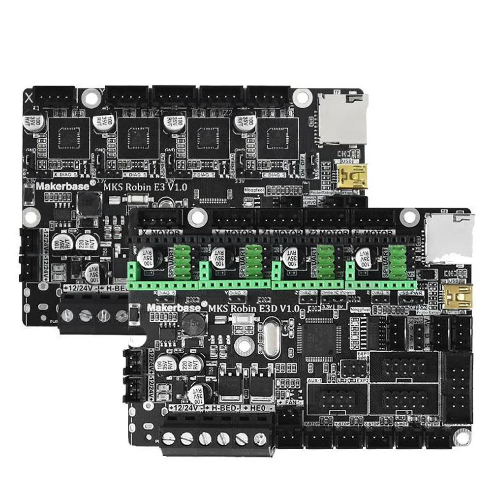 Makerbase MKS Robin E3 E3D 32bit Board TMC2208 TMC2209 UART бесшумная плата Marlin 2 0 для Creality CR10 Ender 3 Pro 5|Детали