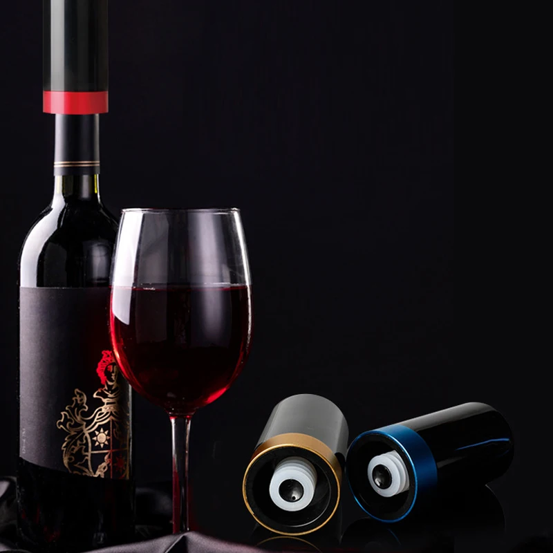 

New Electric Vacuum Wine Stopper, Dry Battery Can Be Replaced, Automatic Monitoring of The Fresh-Keeping Stopper
