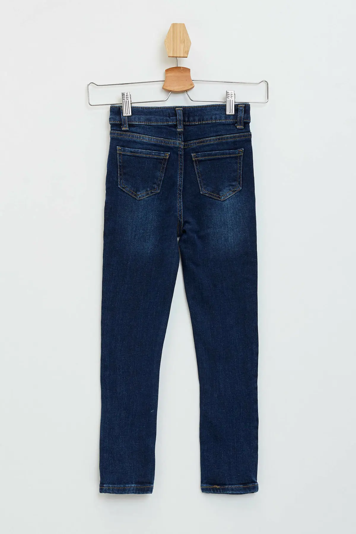 DeFacto/весенне Осенние Синие джинсы для девочек детские длинные джинсовые штаны