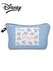 Косметичка с принтом Disney Дамбо, мультяшная Женская сумочка для макияжа, миниатюрная синяя сумка для хранения с милым слоном для девушек, с индивидуальным узором