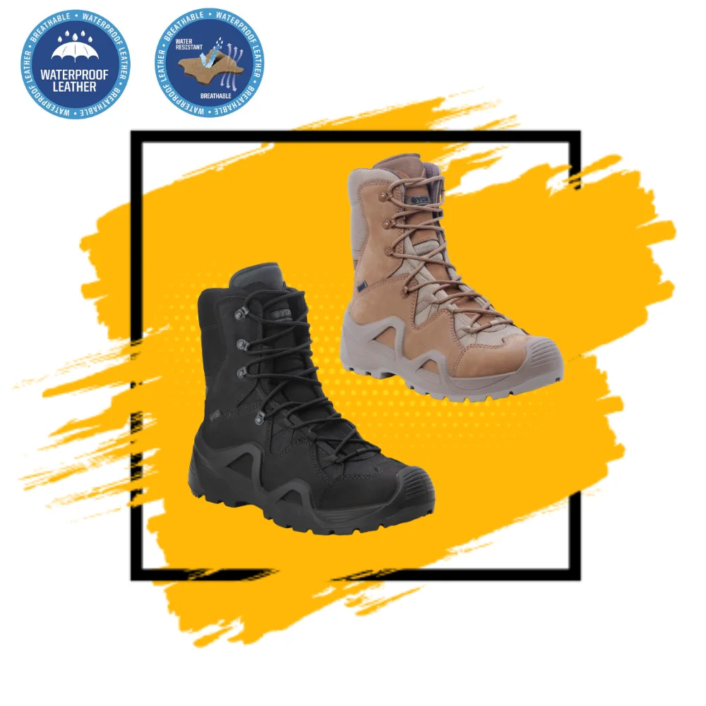 

YDS Astor Coyote Genuine Professional Military Shoes Tactical Boots Hardcover Nubuck Leather Military Boots Outdoor Boots