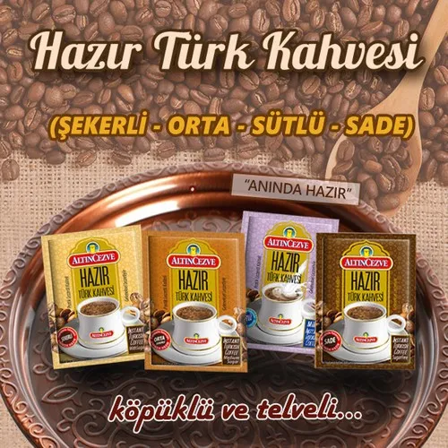

Beginning of pleasant conversations with Altncez and Instant Turkish Coffee Milky 20 Pieces COFFEE FILLED FREE SHPPNG