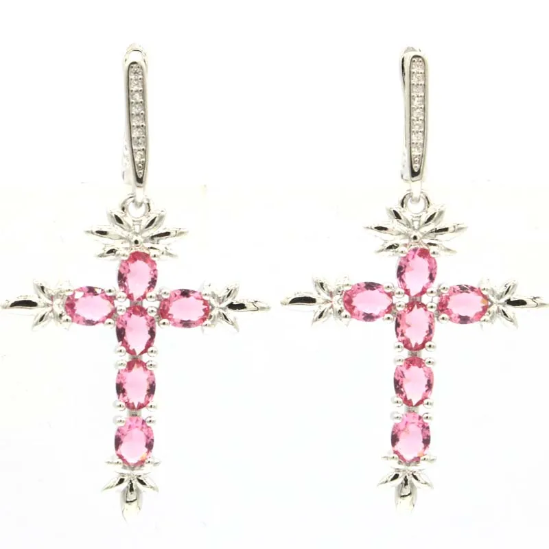 48x27 мм удивительный длинный крестообразный розовый турмалин Лондонский синий