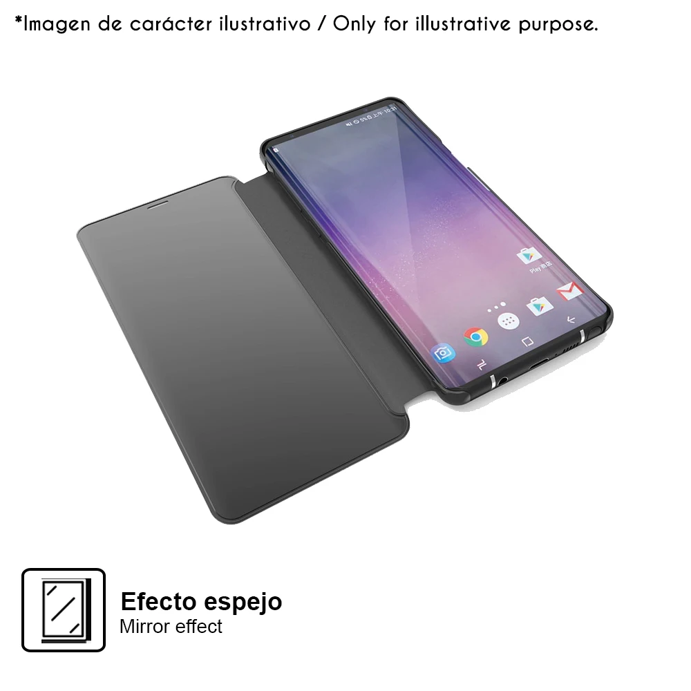 Чехол книжка с зеркальным эффектом и подставкой для смартфона Samsung Galaxy Note 20 (5G) 6 7