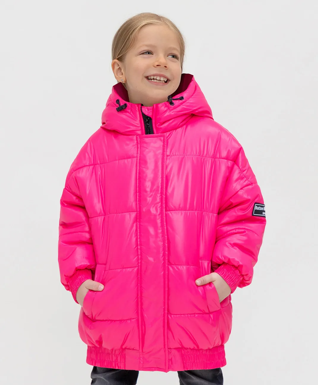 Куртка зимняя розовая Button Blue |