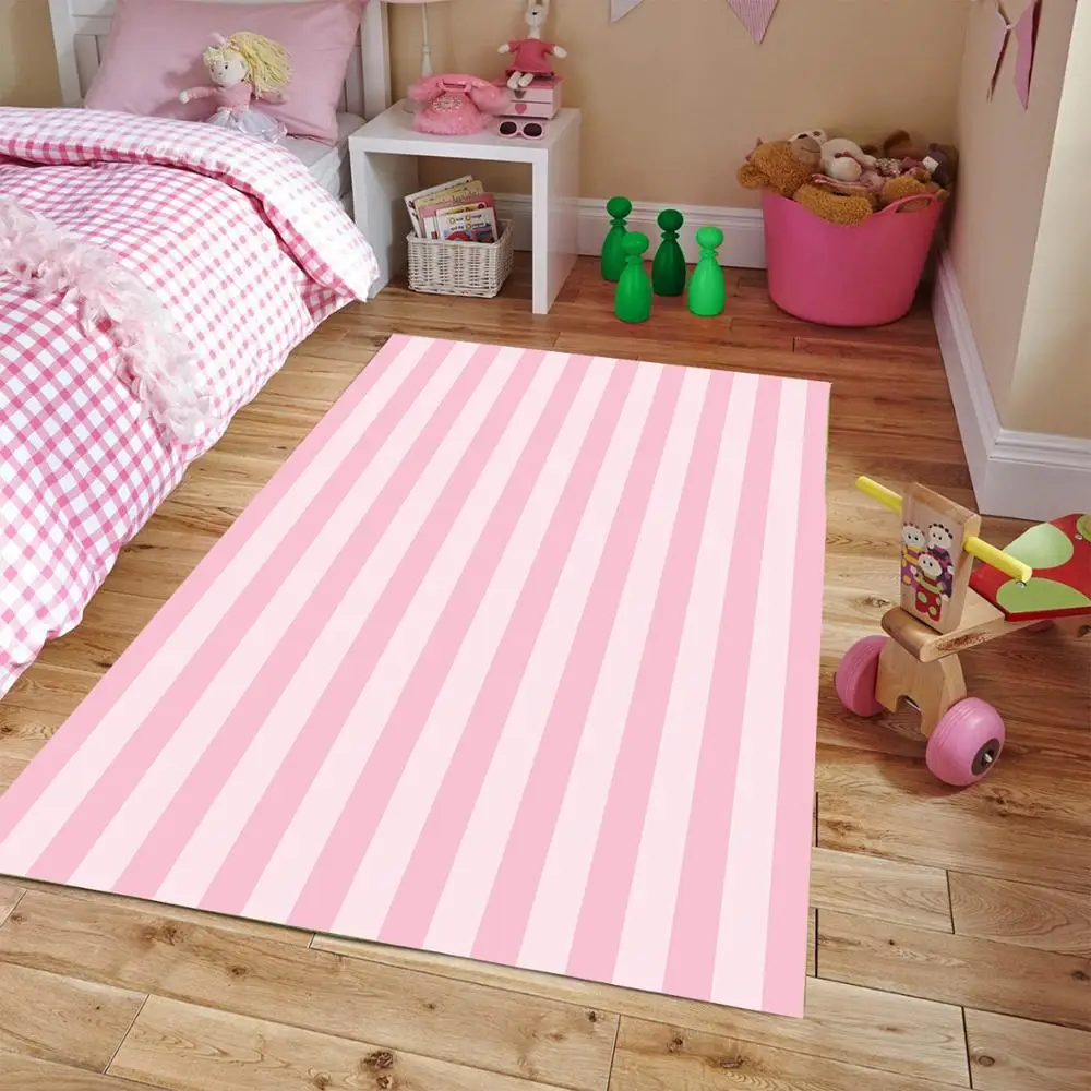 

Victoria Secret Pink Patterned Carpet ,Non Slip Floor Carpet, Teen's Carpet, Turkish Rug