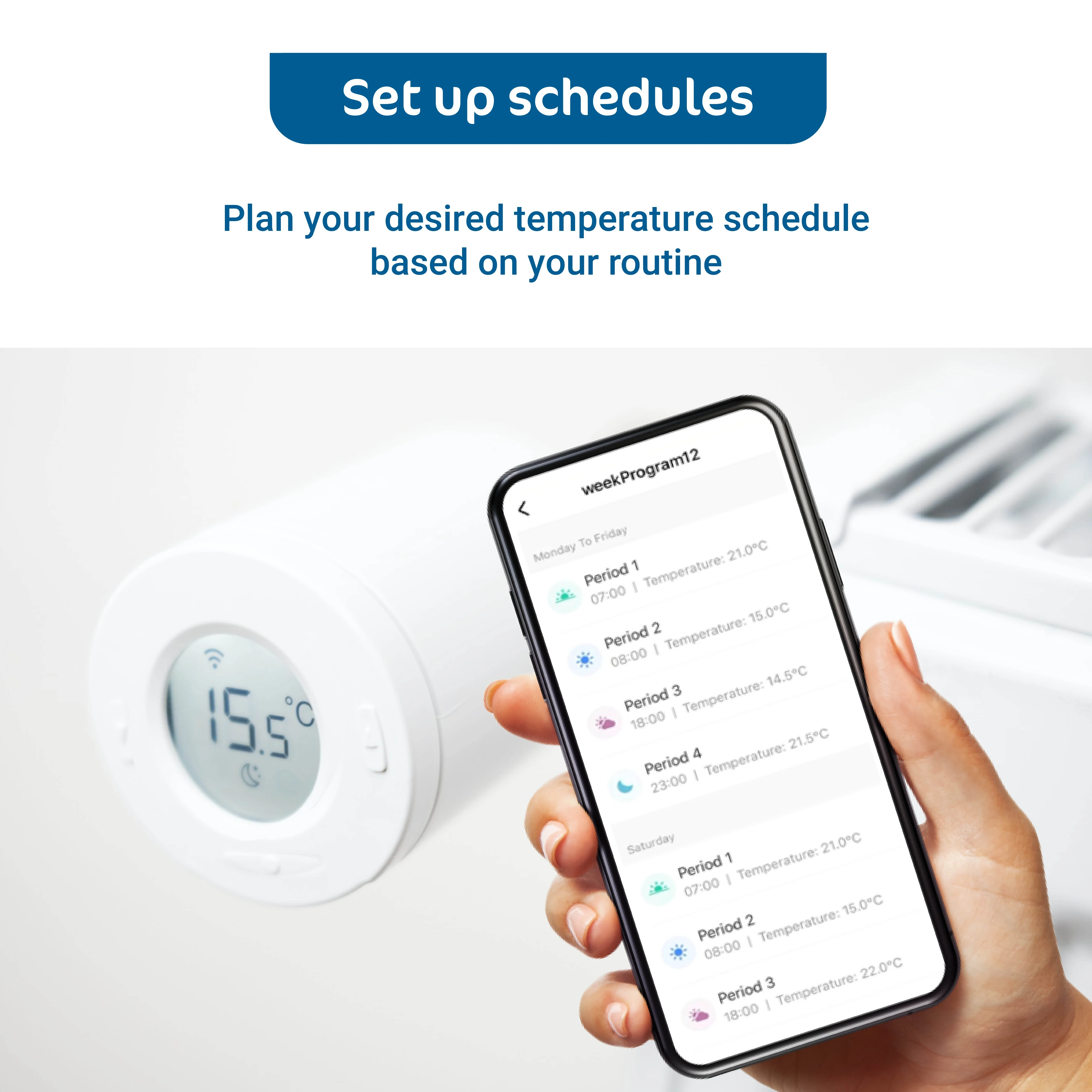 Привод клапана радиатора Tuya Zigbee умный регулятор температуры термостатический Wi