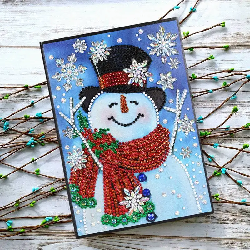 Christmas 10 Рождество 5D DIY алмазная живопись особой формы рождественская Алмазная вышивка книги 60 листов А5 тетрадь алмазная живопись - Цвет: Christmas 10