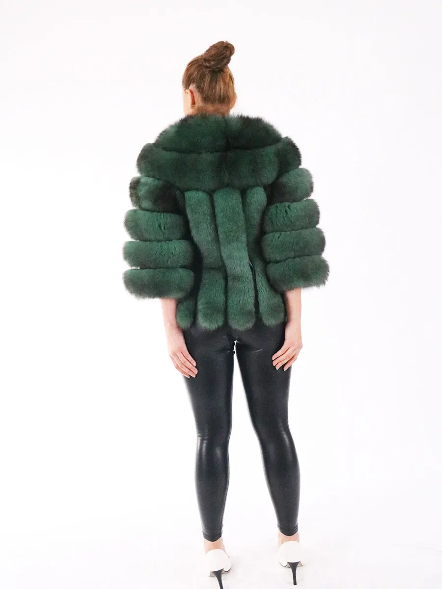 Fashion winter warm fur coat natural fox fur coat real fox fur jacket winter thick warm coat 2021 Turkish Fashion