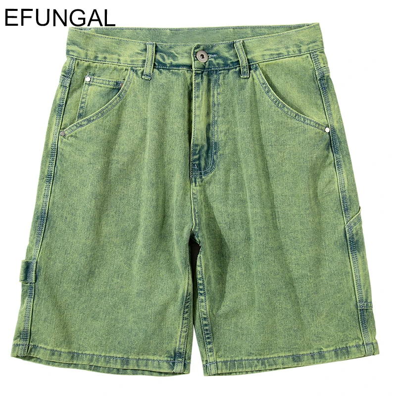 Карго уличная Летняя Повседневная Джинсовая шорты для мужчин Do Old хип-хоп Шорты