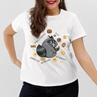 Футболка для женщин. Прикольный ЕНОТ.  Большие размеры до 10XL