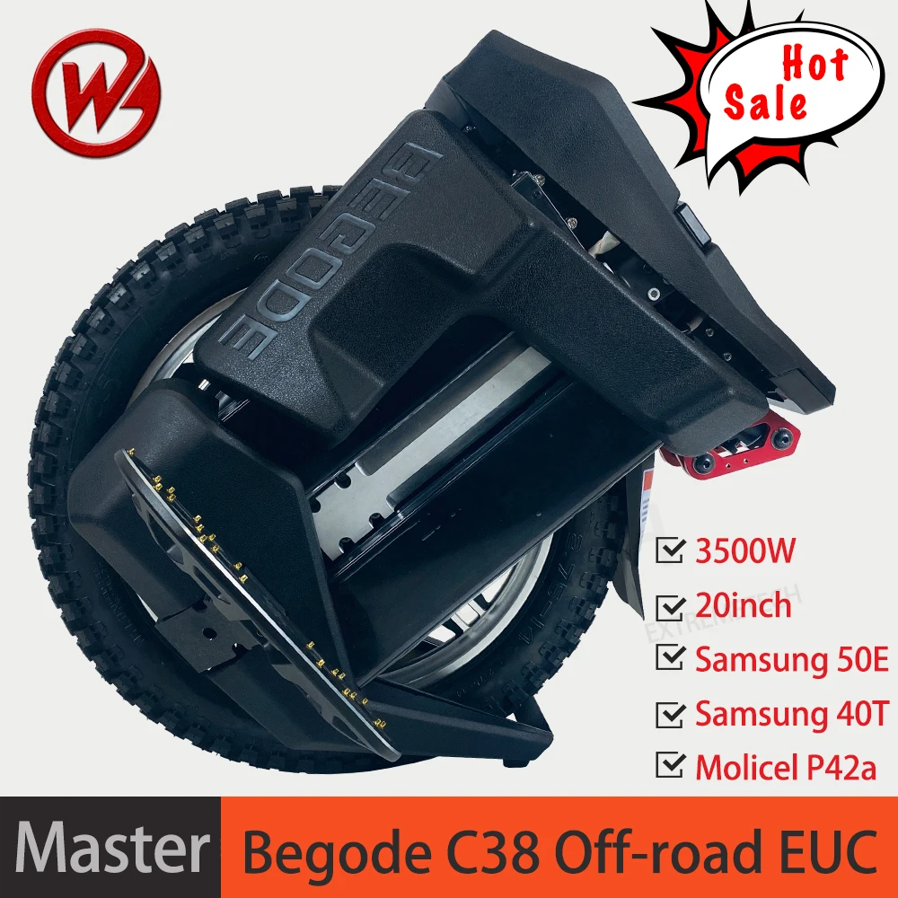 Begode Master Электрический Моноцикл 20 дюймов C38 с высоким крутящим моментом Gotway EUC GW Smart