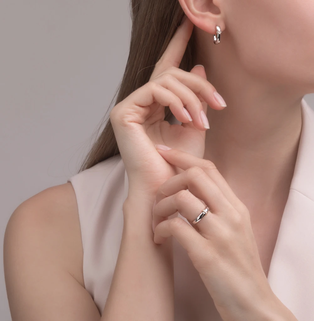 Silver ring with INSERT: gold and diamonds sunlight sample 925 | Украшения и аксессуары