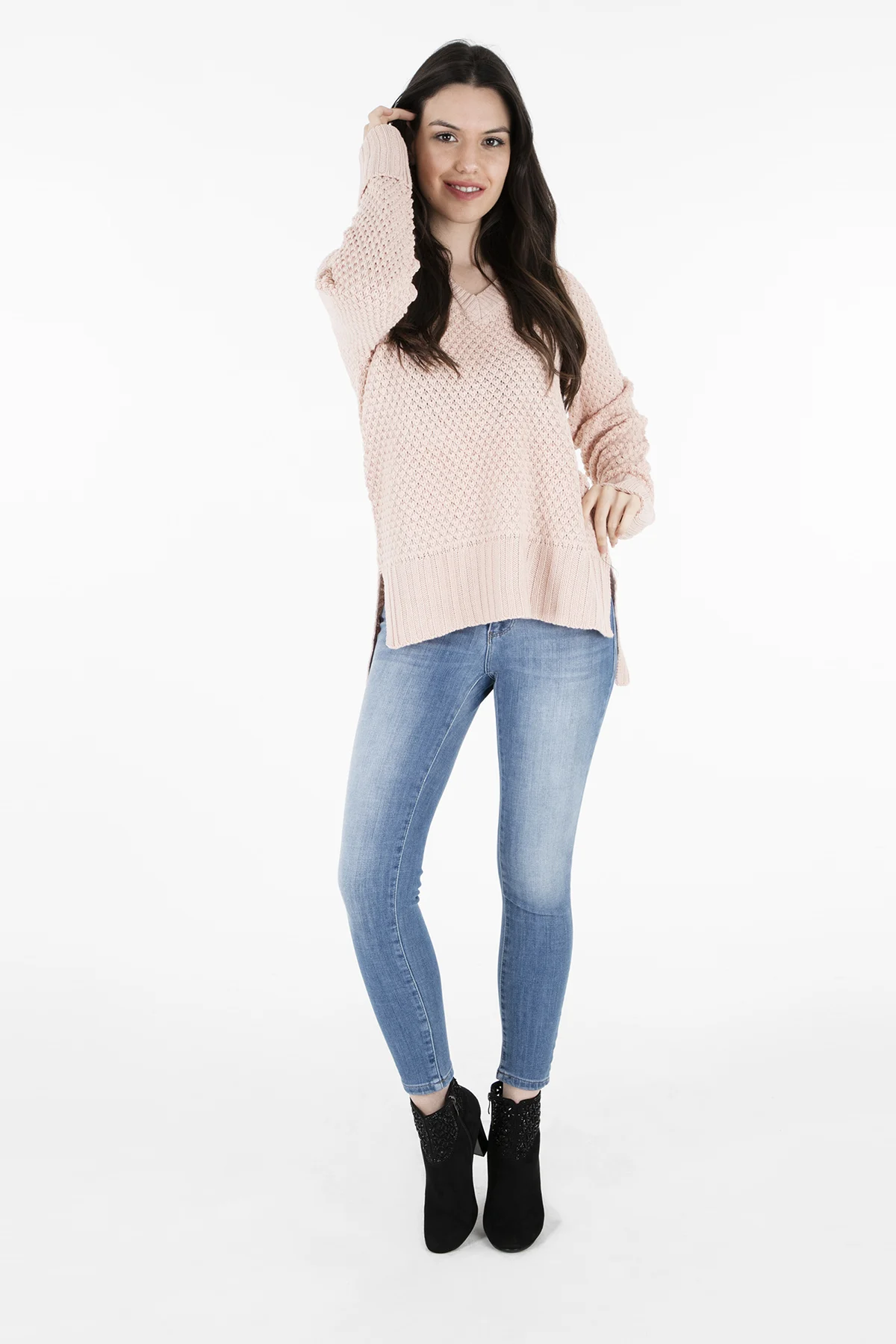 Женская блузка с v образным вырезом Vero Moda VMAMI SURF LS 10203602| |