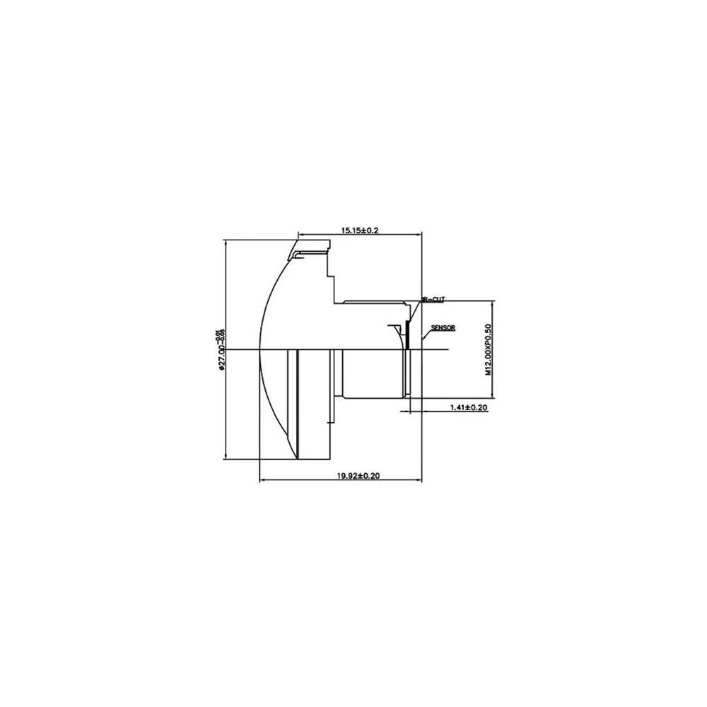 Умный SL-FE1121B4MP-13 безопасности 4MP F2.1 M12 * 0 5 CCTV 1/3 &quotAR0330 1 мм 214 градусов Рыбий глаз