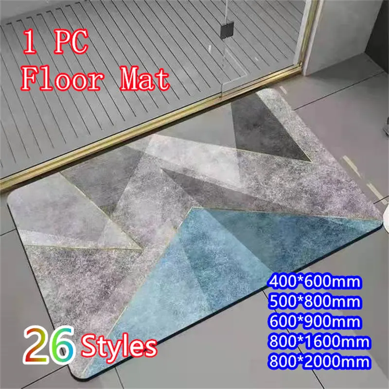 

Teenage Bathroom Mat Super Absorbent Rug Bath Quick Dry Floor Mats Easy To Clean Doormat Kitchen