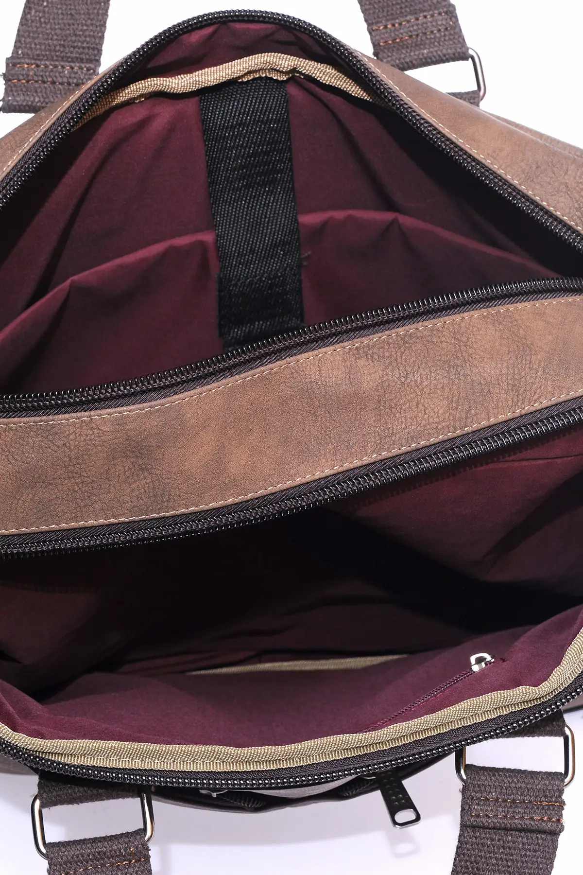 

Mink Color Unisex Briefcase Bag Adjustable Shoulder Strap Laptop And Document Bag Waterproof Faux Leather Special Production Bag