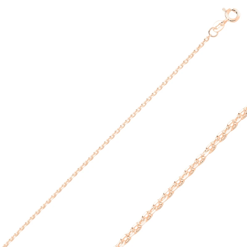 

Silver 925 Sterling 60 Micron Tral Forse Rose Gold Plated Chain Necklace