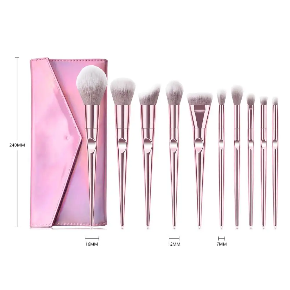 

10pcs/set Makeup Brushes Set for Professional Foundation Powder Blush Eyebrow Eyeshadow make up brush Set Cosmetic beauty tool