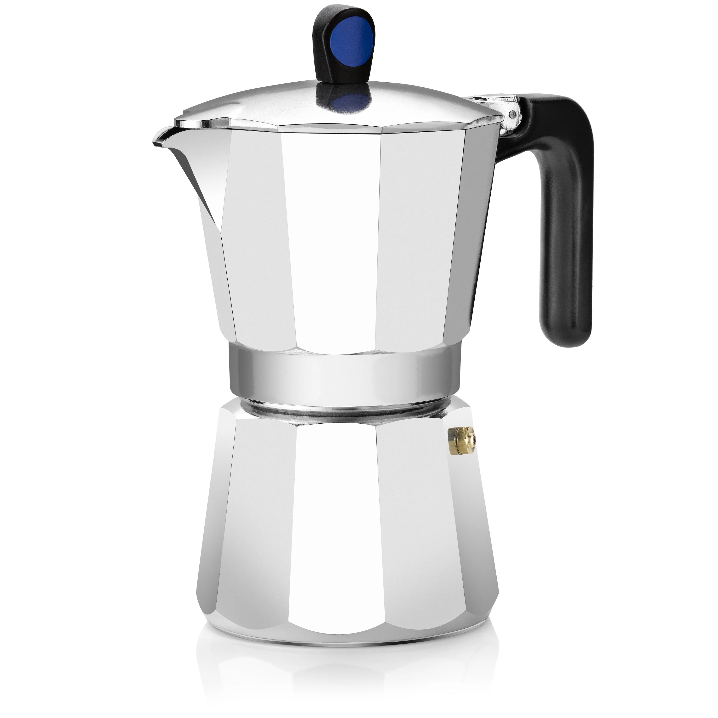 Monix Индукционная Экспресс Итальянская Кофеварка из серебристого алюминия. От 6 до