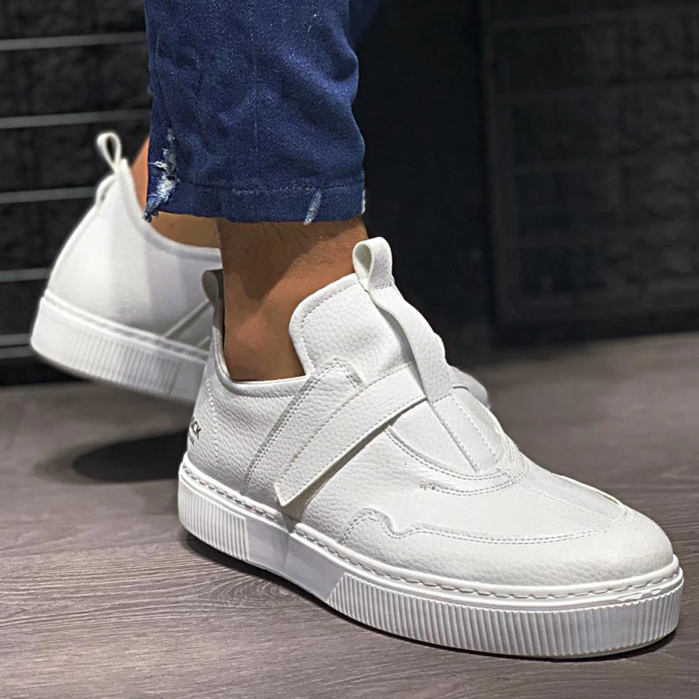 

Knack Men's Shoes White Color Non Leather Hook Loop Closure Type Autumn Summer Seasons Casual Orthopedic Non-Leather Casual Shoes Men Casual Shoes Designer Shoes Shoes For Men Luxury Shoes Men Sneakers Luxury Brand 333