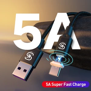 SIKAI 11 Gen 5A Магнитный кабель для iPhone Xiaomi Oppo Быстрая зарядка USB кабель магнитное зарядное устройство провод шнур для Samsung Huawei