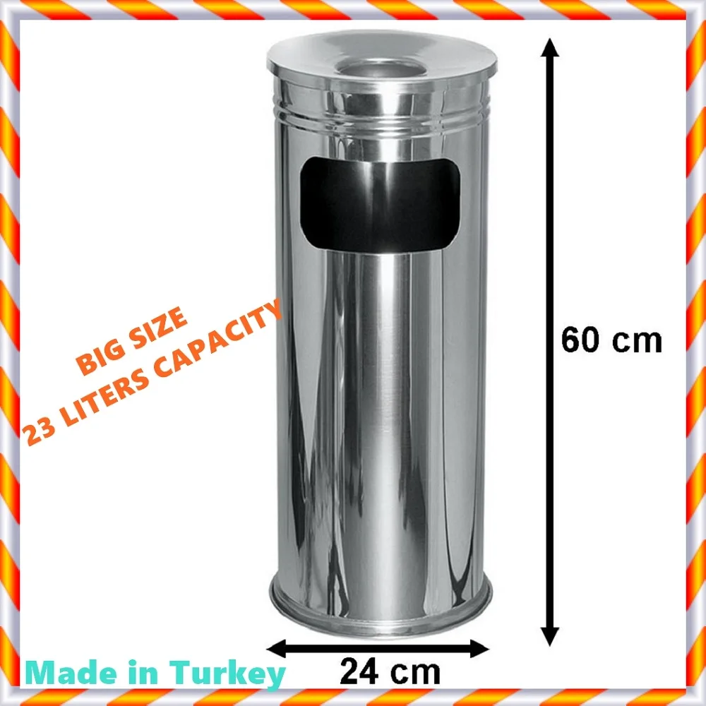 Цилиндрическая круглая уличная портативная пепельница для сигарет контейнер