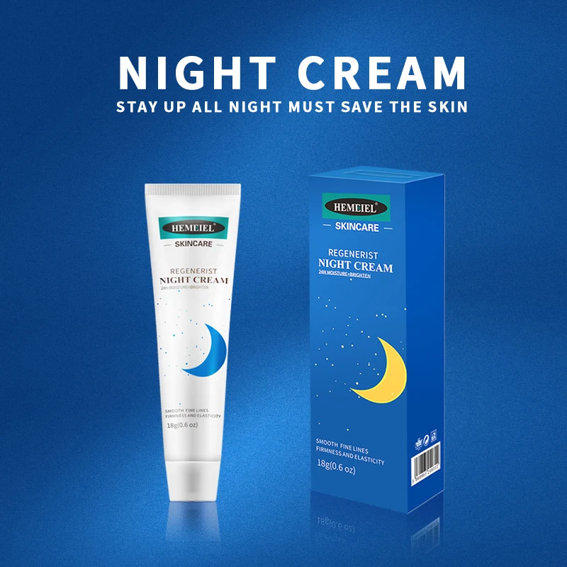 

HEMEIEL Repair Night Cream for Face Sleep 24H Moisture Skin Brighten Smooth Anti- aging Firming Face Cream Skin Care