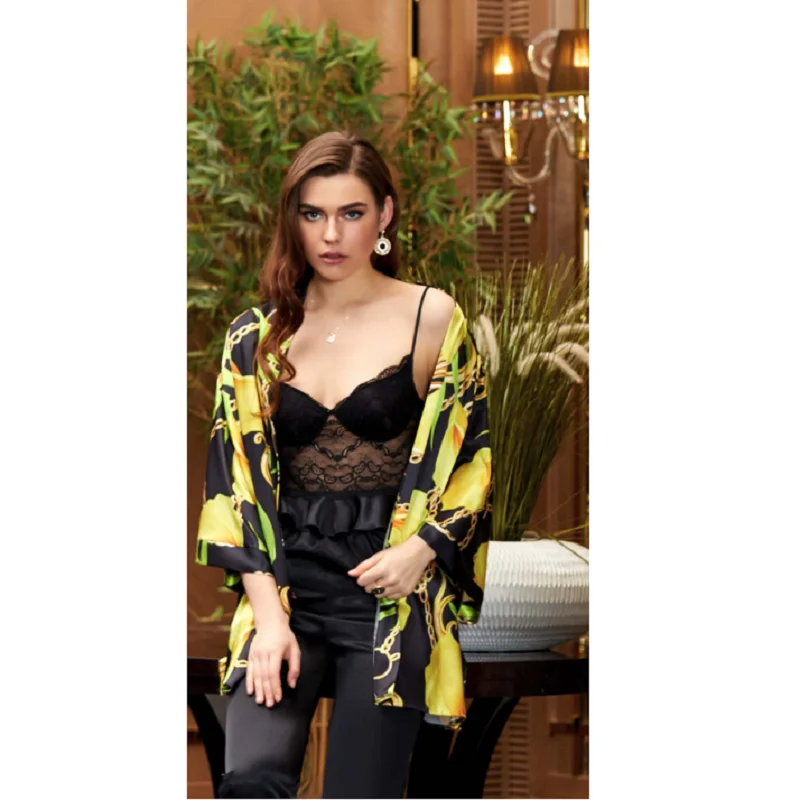 JEREMI 3150 3 предмета шелковистые наборы для женщин невесты Trousseau приданое мягкий