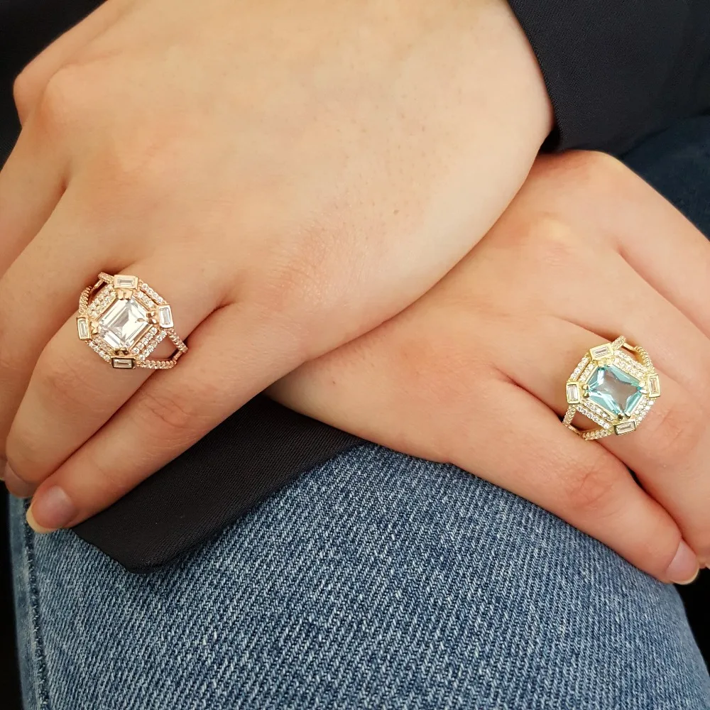 

Женское кольцо из серебра 925 пробы, на день рождения