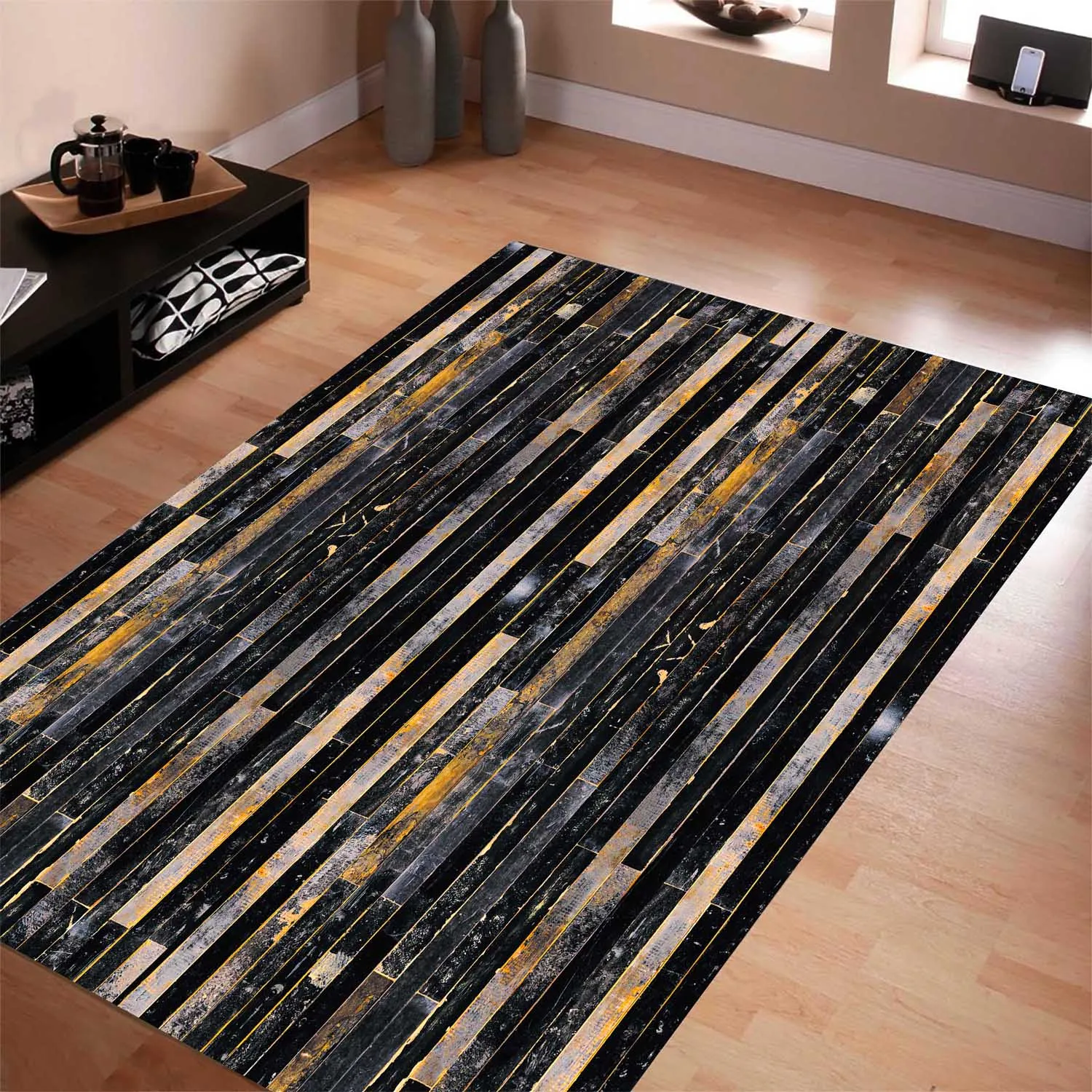 

Tumbled Wood Patterned Carpet ,Non Slip Floor Carpet,Teen's Carpet,Kid's Carpet,Turkish Rug