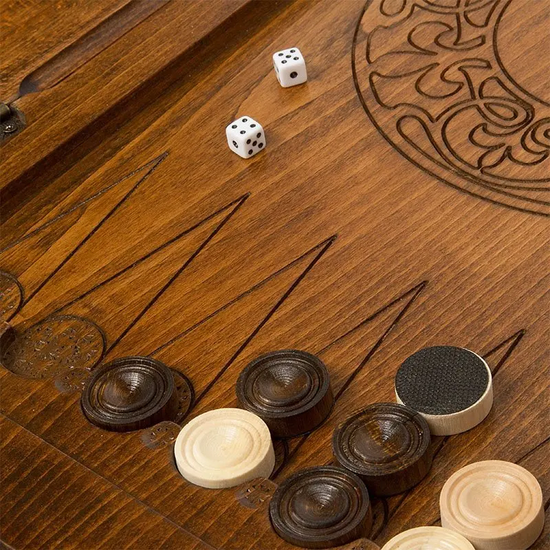 Backgammon carved "арцах" ustyan game board | Board Game