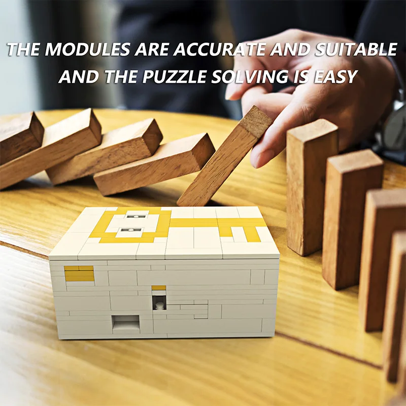 

Moc Constructor Puzzle Decryption Box Magic Decryption DIY Educational Toys Building Blocks Model Children Toys Birthday Gift