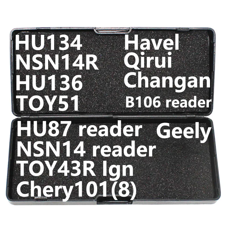 

Слесарный инструмент Lishi HU134 HU136 TOY51 HU87 NSN14R TOY3R Ign B106 для Havel Qirui Chery Changan Geely