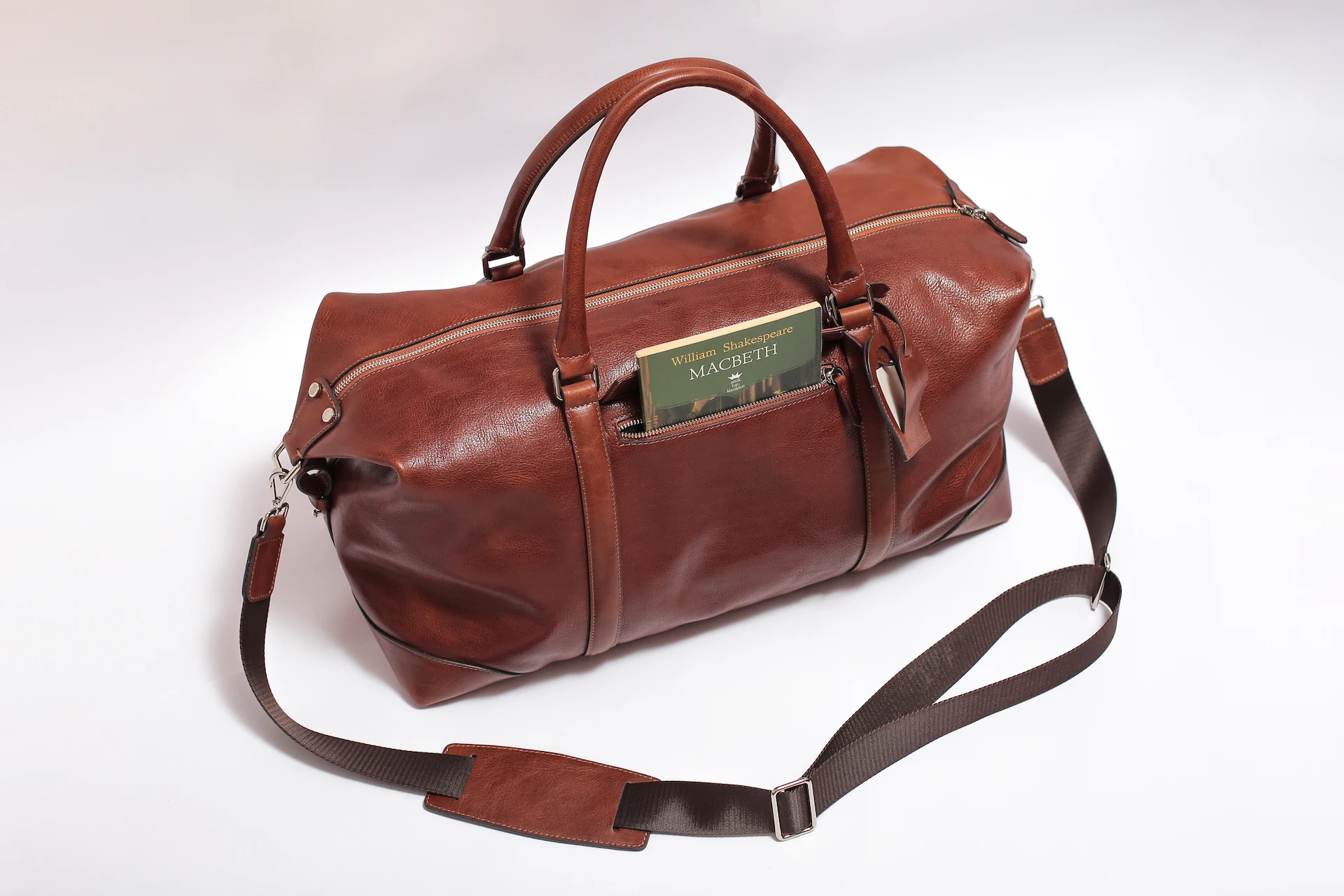 

RexOwl Full Grain Leather Weekender Duffel Bag - Tan - Black - Brown - Express Free Shipping with DHL